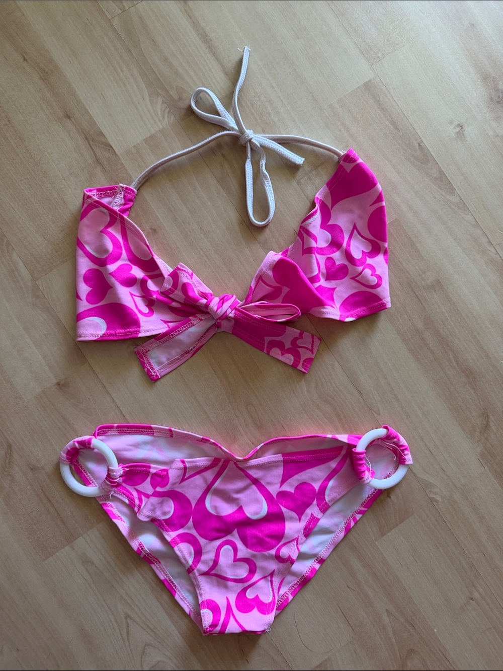 Pink Hearts Multiway Wear Bikini Set